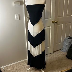 Strapless maxi dress